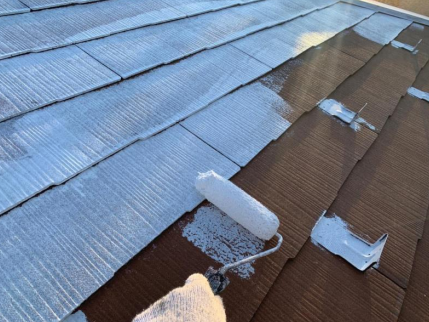 江戸川区　屋根塗装②（下塗り編）