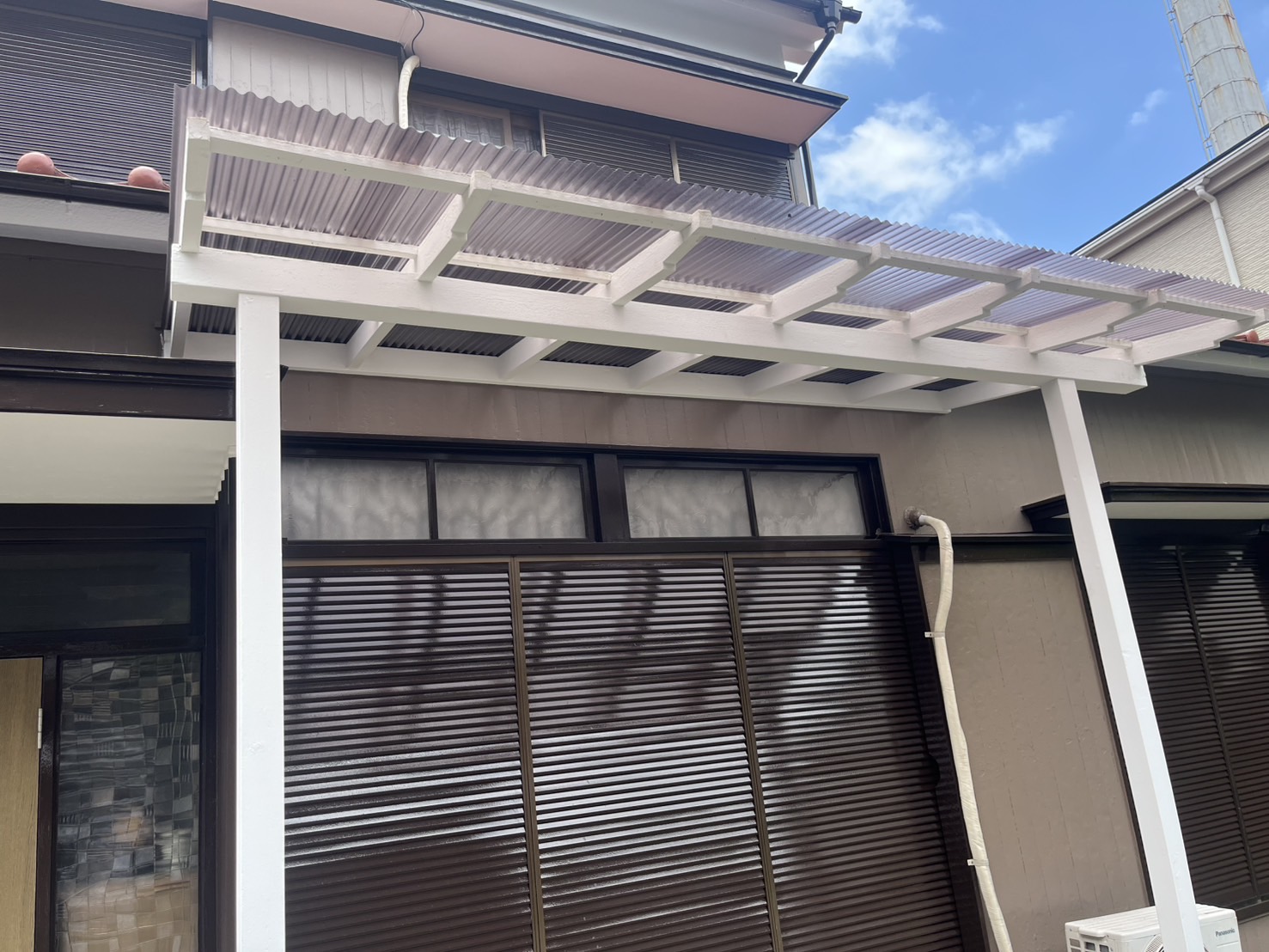 江戸川区　塗装工事一式②（ひさし・カーポート）